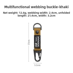 ISE MOUNT Outdoor Multifunctional Ribbon Buckle Short Eagle Beak Keychain Backpack Tactical Extension Belt