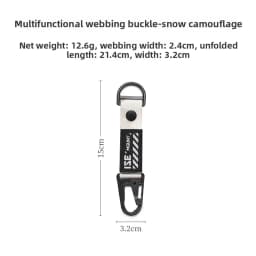 ISE MOUNT Outdoor Multifunctional Ribbon Buckle Short Eagle Beak Keychain Backpack Tactical Extension Belt