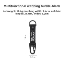 ISE MOUNT Outdoor Multifunctional Ribbon Buckle Short Eagle Beak Keychain Backpack Tactical Extension Belt