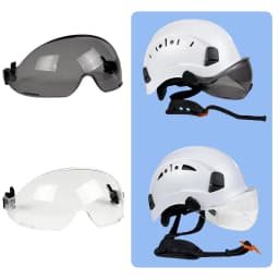 External Visor Goggles Accessories for Safety Helmet Replaceable With ANSI and CE Certification Clear Visor&Tinted Visor
