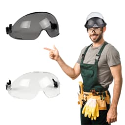 External Visor Goggles Accessories for Safety Helmet Replaceable With ANSI and CE Certification Clear Visor&Tinted Visor