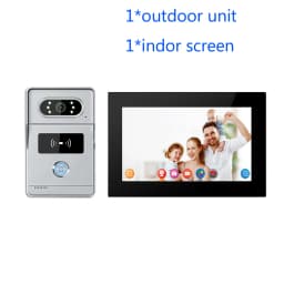 Support Tuya APP 7Inch Video DoorPhone Intercom System RFID Doorbell Camera Monitor Talk App Unlock HD Night Vision for Villa