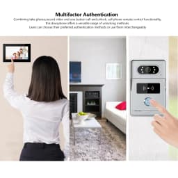 Support Tuya APP 7Inch Video DoorPhone Intercom System RFID Doorbell Camera Monitor Talk App Unlock HD Night Vision for Villa