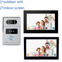 Support Tuya APP 7Inch Video DoorPhone Intercom System RFID Doorbell Camera Monitor Talk App Unlock HD Night Vision for Villa