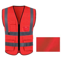 Summer Mesh Safety Vest Hi Vis Construction Work Clothes for Men Women Breathable Volunteer Uniform Custom Logo