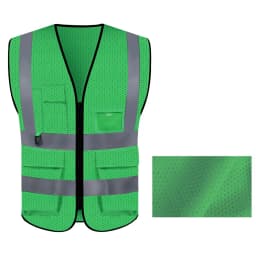 Summer Mesh Safety Vest Hi Vis Construction Work Clothes for Men Women Breathable Volunteer Uniform Custom Logo