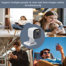 WiFi Tuya Camera Smart Home Security Camera 4MP HD Color Night Baby Monitor Two Way Audio Video Surveillance Security