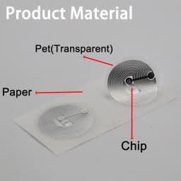 20/50/100Pcs Blue Adhesive NFC Programmable NFC Tags Compatible With Android & IPhone 504 Bytes Memory 13.56 Mhz Sticker