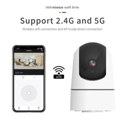 ANSVICAM Tuya 6MP HD 5G WiFi Indoor Security Camera 6x Zoom Baby Monitor Night Vision Auto Motion Detection 2-Way Audio Cameras