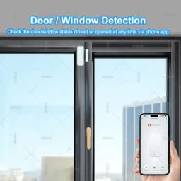 4Pcs Zigbee Door Window Sensor Smart Home Security Burglar Wireless Window Open Closed Detector Works With Gateway Zigbee2MQTT
