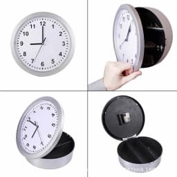 Creative Wall Clock Hidden Safe Box Sight Secret Compartment Hide Cash Jewelry Keys Valueables For Home Office Decoration Safe
