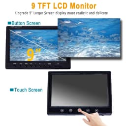 9" HD 1080P DVR/WiFi 16GB Card IP68 20/30/50M SYANSPAN Pipe Inspection Camera 23mm Drain Sewer Pipeline Industrial Endoscope