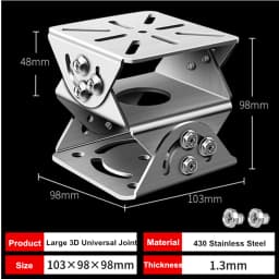 Aluminum Alloy/Metal/Stainless Steel Camera Mounting Holder Base for Video Surveillance Base Monitoring Universal Joint Bracket