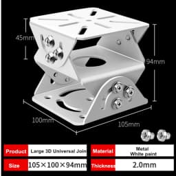 Aluminum Alloy/Metal/Stainless Steel Camera Mounting Holder Base for Video Surveillance Base Monitoring Universal Joint Bracket