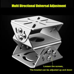 Aluminum Alloy/Metal/Stainless Steel Camera Mounting Holder Base for Video Surveillance Base Monitoring Universal Joint Bracket