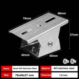 Aluminum Alloy/Metal/Stainless Steel Camera Mounting Holder Base for Video Surveillance Base Monitoring Universal Joint Bracket