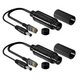 Waterproof 1000Mbps POE Splitter 48V to 12V IEEE 802.3af/at Adapter for Outdoor IP Camera CCTV Security System