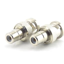 2pcs BNC Male End to RCA Female Plug COAX Adapter Connector Adapter F/M Couple for Security System Video CCTV Camera B5