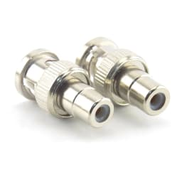 2pcs BNC Male End to RCA Female Plug COAX Adapter Connector Adapter F/M Couple for Security System Video CCTV Camera B5