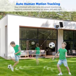Tuya Smart Life APP 3MP WiFi Battery Solar Auto Motion Tracking PIR Surveillance Security Outdoor PTZ Color Night Vision Camera