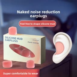 Soft Silicone Earplugs - Noise Reduction Waterproof Comfortable Fit, Suitable for Sleeping Swimming Creating a Quiet Environment