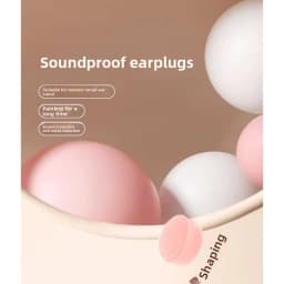Soft Silicone Earplugs - Noise Reduction Waterproof Comfortable Fit, Suitable for Sleeping Swimming Creating a Quiet Environment