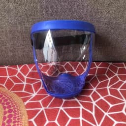 Adjustable Full-Face Protective Mask with Ventilation, Durable Plastic Safety Mask, Transparent Panel & Elastic Strap