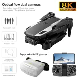 New M1 Drone Beginner Friendly VR Kit With 4K High-Definition Camera Optical Flow Technology One Click Return to Home Mode For