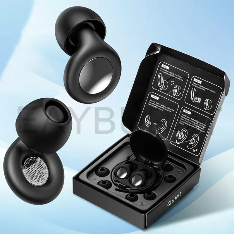 Eayburst Ear Plugs for Sleeping Noise Cancelling Silicone EarPlugs for Concerts Traveling Studying Focus Reusable Ear Protection