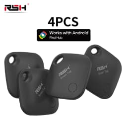 4PCS Security Tracker Android Anti Loss Smart Tag via Google's Find Hub Navigation Finder Locator for Xiaomi Samsung Pixel Vivo
