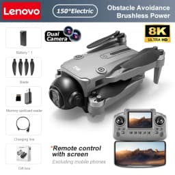 Lenovo D18 Drone 8K HD Dual Camera Aerial Intelligent Obstacle Avoidance Brushless Motor WIFI GPS Return Large Screen RC Drone