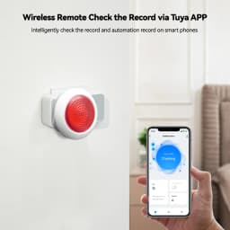 Meian Tuya 100dB Siren Alarm Wireless Sirena Alarma Linkage Security Protection Control Via Smart Life APP ZigBee 3.0 Gateway