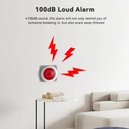 Meian Tuya 100dB Siren Alarm Wireless Sirena Alarma Linkage Security Protection Control Via Smart Life APP ZigBee 3.0 Gateway