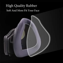 Dust Mask Reusable Dust Proof Respirator Rubber Work Safety Mask Cotton Filters For Builder Carpenter Daily Haze Protection