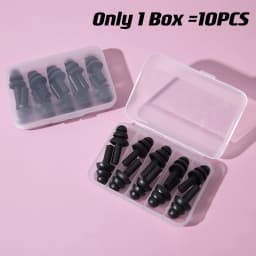 1Box Is 5Pairs New Comfort Earplugs Noise Reduction Silicone Soft Ear Plugs Swimming Silicone Earplugs Protective For Sleep