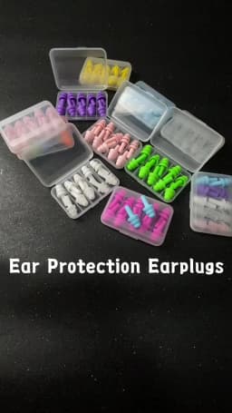1Box Is 5Pairs New Comfort Earplugs Noise Reduction Silicone Soft Ear Plugs Swimming Silicone Earplugs Protective For Sleep