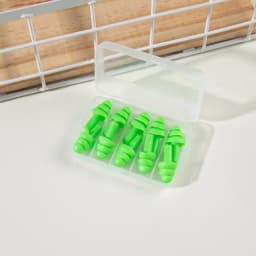 1Box Is 5Pairs New Comfort Earplugs Noise Reduction Silicone Soft Ear Plugs Swimming Silicone Earplugs Protective For Sleep