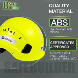ANSI Z89.1 Construction Safety Helmet ABS Hard Hat Adjustable Ventilation System Hardhats Industrial Work Head Protection
