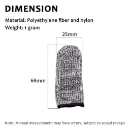 Anti-Cut Finger Covers Level 5 Safety Flexible Fingertip Gloves High-Strength Kitchen Tool Protector Sleeves for Enhanced Grip