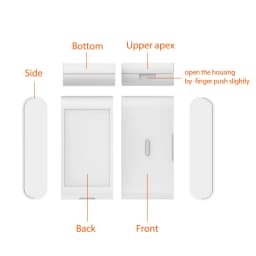 Staniot 433MHz EV1527 Wireless Vibration Glass Break Sensor Indoor High Sensitive Door Window for Home Security Burglar Alarm