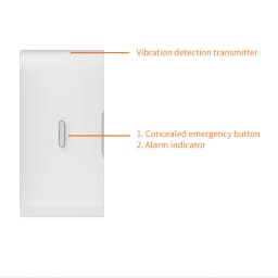 Staniot 433MHz EV1527 Wireless Vibration Glass Break Sensor Indoor High Sensitive Door Window for Home Security Burglar Alarm