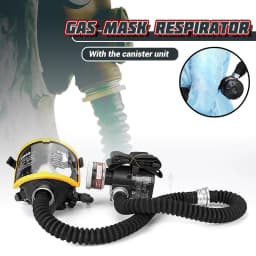 Protective Electric Constant Air Flow Supplied Fed Full Face Gas Mask Breath System Respirator Mask Workplace Safety Protection