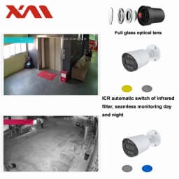 XMeye POE IP Camera HD 4MP 1080P 2.8MM Len Outdoor Security Camera with 85ft IR Night Vision Remote Viewing IP66 Waterproof 2.5K