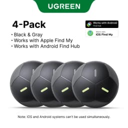 UGREEN FineTrack Mini Duo 2‑in‑1 Tracker, Smart Bluetooth Item Locator Tag For Apple Find My (iOS) & Find Hub App (Android)