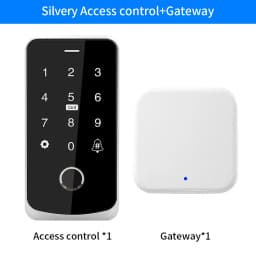 Garage Door Opener Motor Kit with Fingerprint Access Controller Bluetooth Tuya App NFC Lock Power Supply Control for Swing Gates