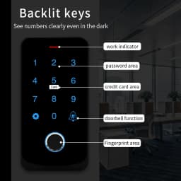 Garage Door Opener Motor Kit with Fingerprint Access Controller Bluetooth Tuya App NFC Lock Power Supply Control for Swing Gates