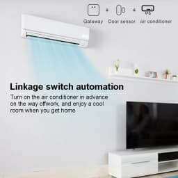 Tuya Smart Zigbee Door Sensor Door Window Open Close Detector Black Smart Home Security System Work With Gateway Smart Life APP