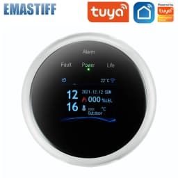 2.4G WiFi Gas Alarm Sensor Combustible Gas Detector Works With Tuya/Smart Life APP Information Push For Home Alarm System