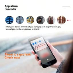 2.4G WiFi Gas Alarm Sensor Combustible Gas Detector Works With Tuya/Smart Life APP Information Push For Home Alarm System
