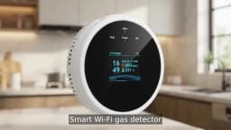 2.4G WiFi Gas Alarm Sensor Combustible Gas Detector Works With Tuya/Smart Life APP Information Push For Home Alarm System